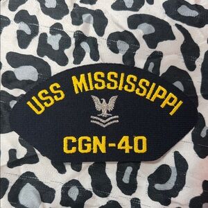 USS Mississippi CGN-40 embroidered naval Patch